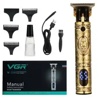 Linio Maquina corta pelo patillera barbera recargable lcd vgr v-228 v228 oferta