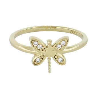 Kevin's Joyeros Anillo en oro amarillo de 18 kilates, con zircones oferta