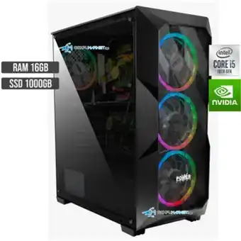 Linio Cpu torre pc gamer intel core i5 10400 ssd 1tb ram 16gb nvidia 2gb oferta