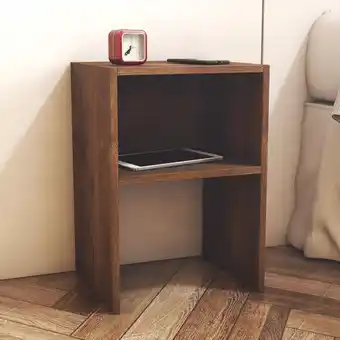 Éxito Combo 2 mesas de noche fontana nogal oferta