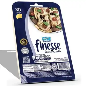Merqueo Queso finesse tajado alpina x 30 oferta