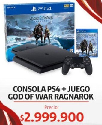 Claro Consola PS4 + Juego God Of War Ragnarok oferta