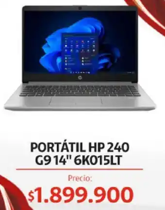 Claro Portátil HP 240 G9 14" 6KO15LT oferta