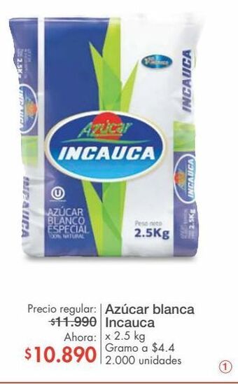 Metro Azúcar blanca incauca x 2.5 kg oferta