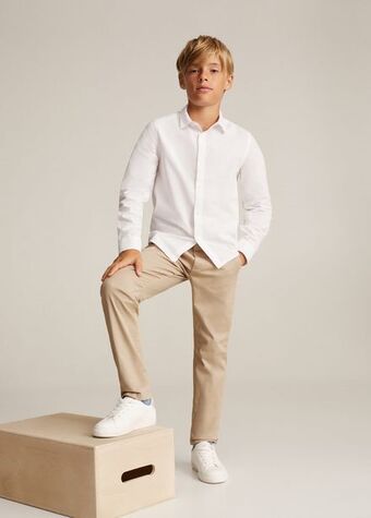 Mango Pantalón chino algodón oferta