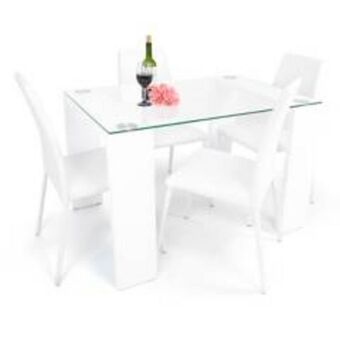 Falabella Juego de comedor 4 personas rectangular italia oferta