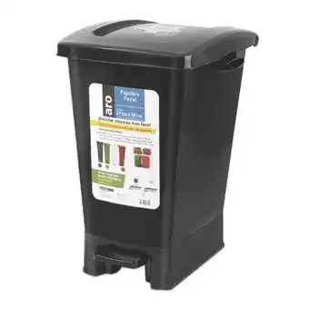 Makro Papelera aro pedal negra 27l oferta
