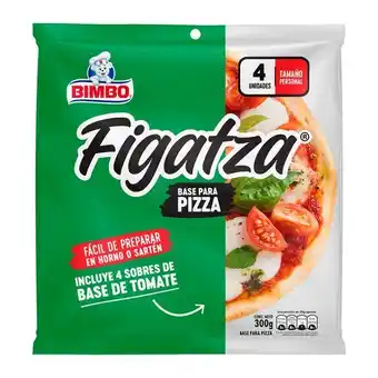 Merqueo Base para pizza figatza bimbo mediana 4 und oferta