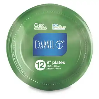 Makro Plato verde vivo 23cm darnel 12u oferta