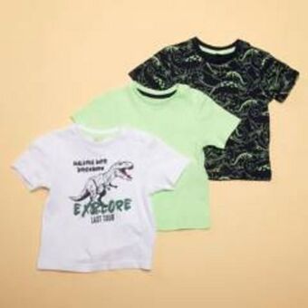 Falabella Camiseta bebé niño pack x3 algodón yamp oferta