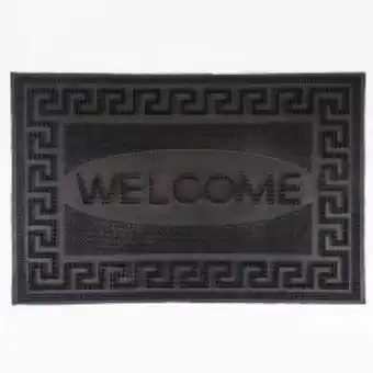 Home Sentry Tapete para entrada expressions 40x60cm welcome negro caucho oferta