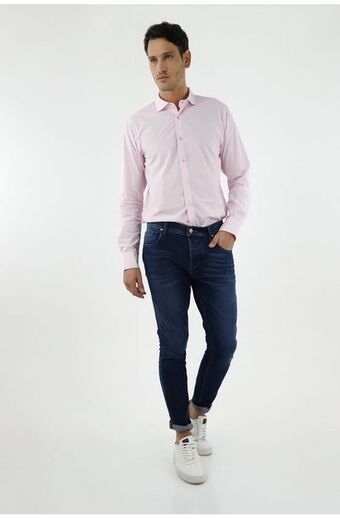 Jean para hombre tennis, jeans super skinny plano cintura con pretina