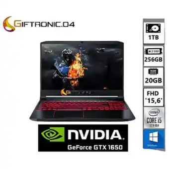 Linio Portátil gamer acer 15.6″- intel i5 -10300h – ram 20gb – 256ssd + 1 tb hdd oferta
