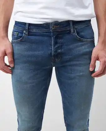Chevignon Jean de hombre rider hyper pulse, super slim fit bota slim - azul medio oferta