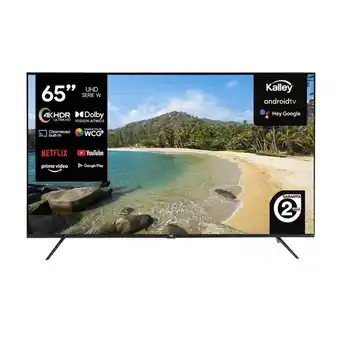 Kalley Tv kalley 65 pulgadas 164 cm atv65uhdw 4k-uhd led plano smart tv android oferta