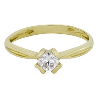 Kevin's Joyeros Anillo en oro amarillo de 18 kilates, con zircon central oferta
