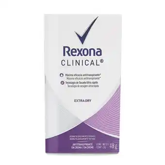 Makro Desodorante crema rexona clinical extra dry 48g oferta