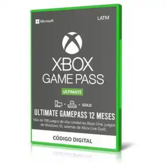 Linio Xbox game pass ultimate 12 meses códigos originales oferta