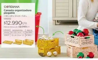 Easy Canasta organizadora plegable oferta
