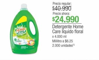 Jumbo Detergente home care líquido floral x 4.000 ml oferta