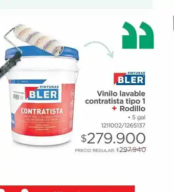 Easy Vinilo lavable contratista tipo 1 + rodillo oferta