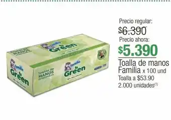 Jumbo Toalla de manos familia x 100 und oferta