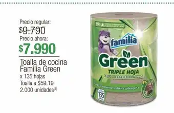 Jumbo Toalla de cocina familia green x 135 hojas oferta