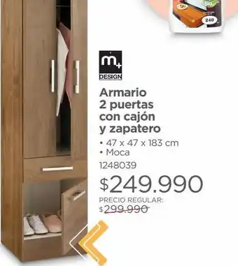 Easy Armario 2 puertas con cajon y zapatero oferta