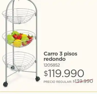 Easy Carro 3 pisos redondo oferta