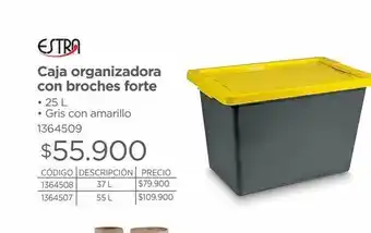 Easy Cajas organizadora con broches forte oferta
