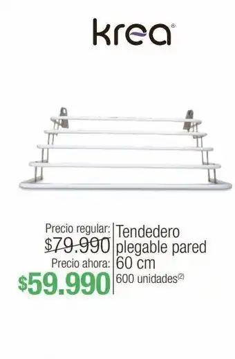 Jumbo Tendedero plegable pared 60 cm oferta
