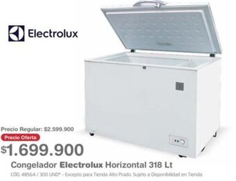 Makro Congelador Electrolux Horizontal 318Lt oferta