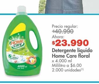 Metro Detergente líquido home care floral x 4.000 ml oferta