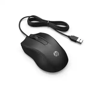 Alkosto Mouse hp alámbrico óptico 100 negro oferta