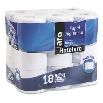 Makro Papel higienico aro hotelero th 25mx18u. oferta