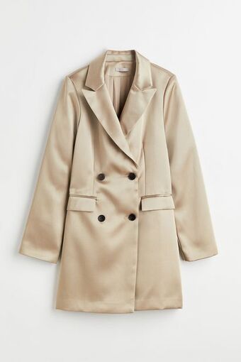 Vestido blazer de doble botonadura