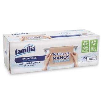 Makro Toalla de manos familia natural 100u oferta