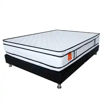 Alkosto Combo colchón romance relax experience spyral doble + base cama oferta