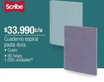 Jumbo Cuaderno espiral pasta dura oferta