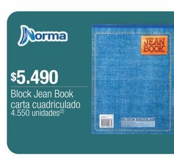 Jumbo Block jean book carta cuadriculado oferta