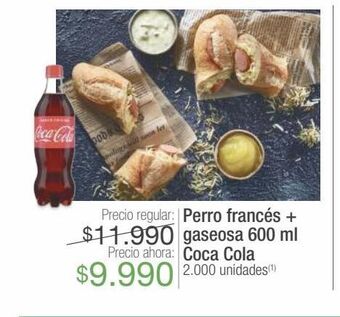 Jumbo Perro francés + gaseosa 600 ml oferta