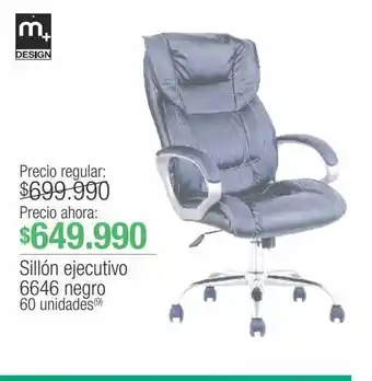 Jumbo Sillón ejecutivo 6646 negro oferta