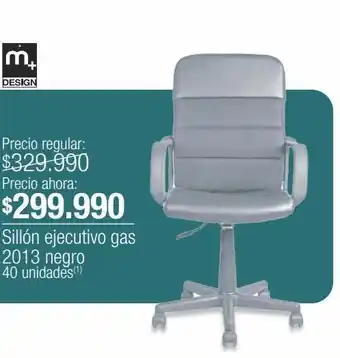 Sillón ejecutivo gas 2013 negro