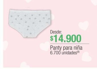 Jumbo Panty para niña oferta