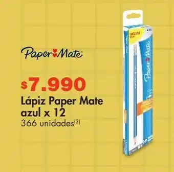 Metro Lápiz paper mate azul x 12 oferta