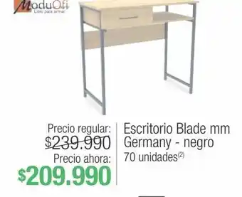 Jumbo Escritorio blade mm germany - negro oferta