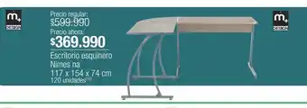 Jumbo Escritorio esquinero nimes na oferta