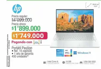 Jumbo Portátil pavilion oferta