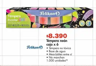 Metro Témpera neón caja x 6 • témpera no tóxica • base de agua oferta