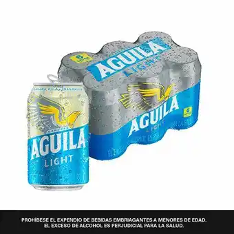 Merqueo Cerveza aguila light lata 330ml x 6 oferta